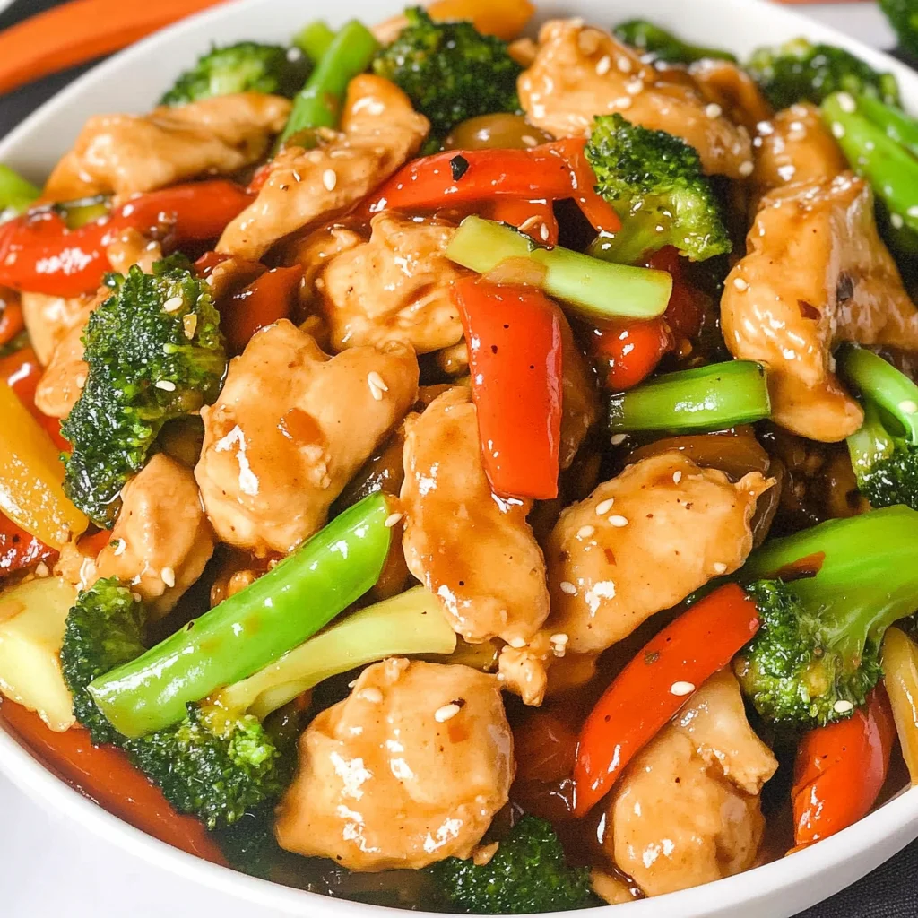 Chicken with Mixed Vegetable Stir Fry