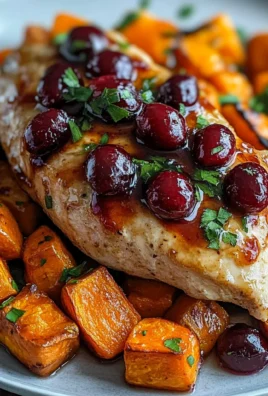 Cranberry Glazed Chicken with Carrots & Sweet Potatoes Recipe