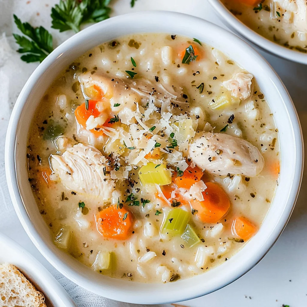 Creamy Chicken and Rice Soup