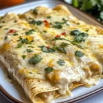 Creamy White Chicken Enchiladas