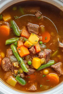 Crockpot Vegetable Beef Soup (full of flavor!)