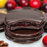 Dark Chocolate Covered Cranberry Sauce Bites