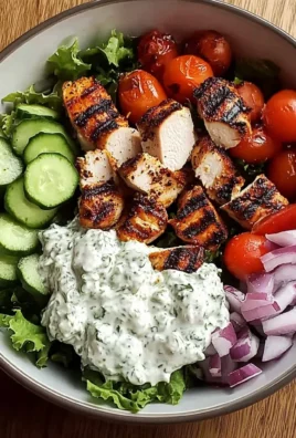 Greek Chicken Power Bowl with Tzatziki Sauce