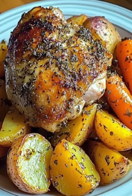 Herb-Roasted Chicken Thighs with Golden Potatoes & Sweet Carrots