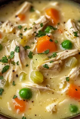 High Protein Chicken Pot Pie Soup