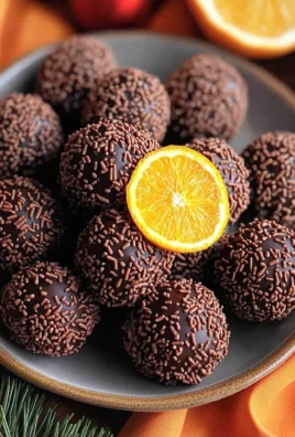 Juicy Orange Chocolate Christmas Truffles
