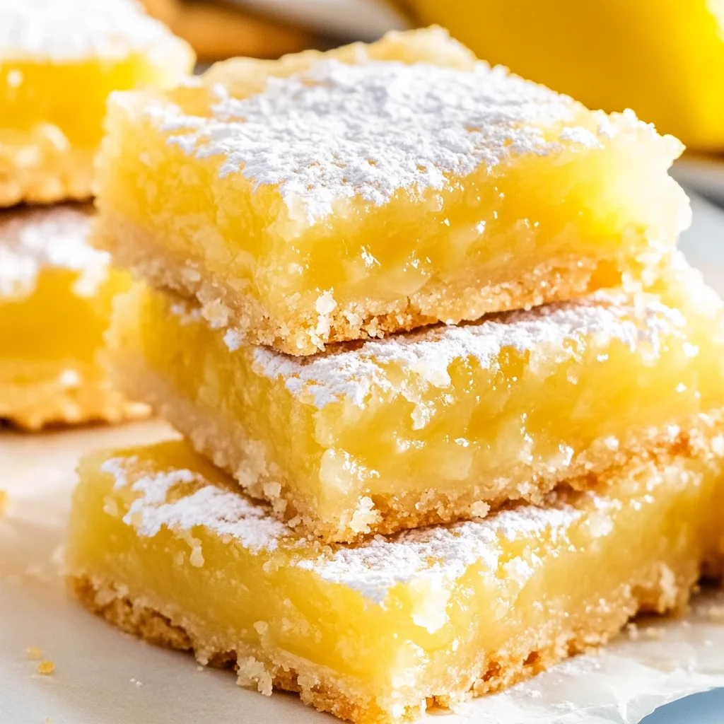 Lemon Bars (with Shortbread Crust!)