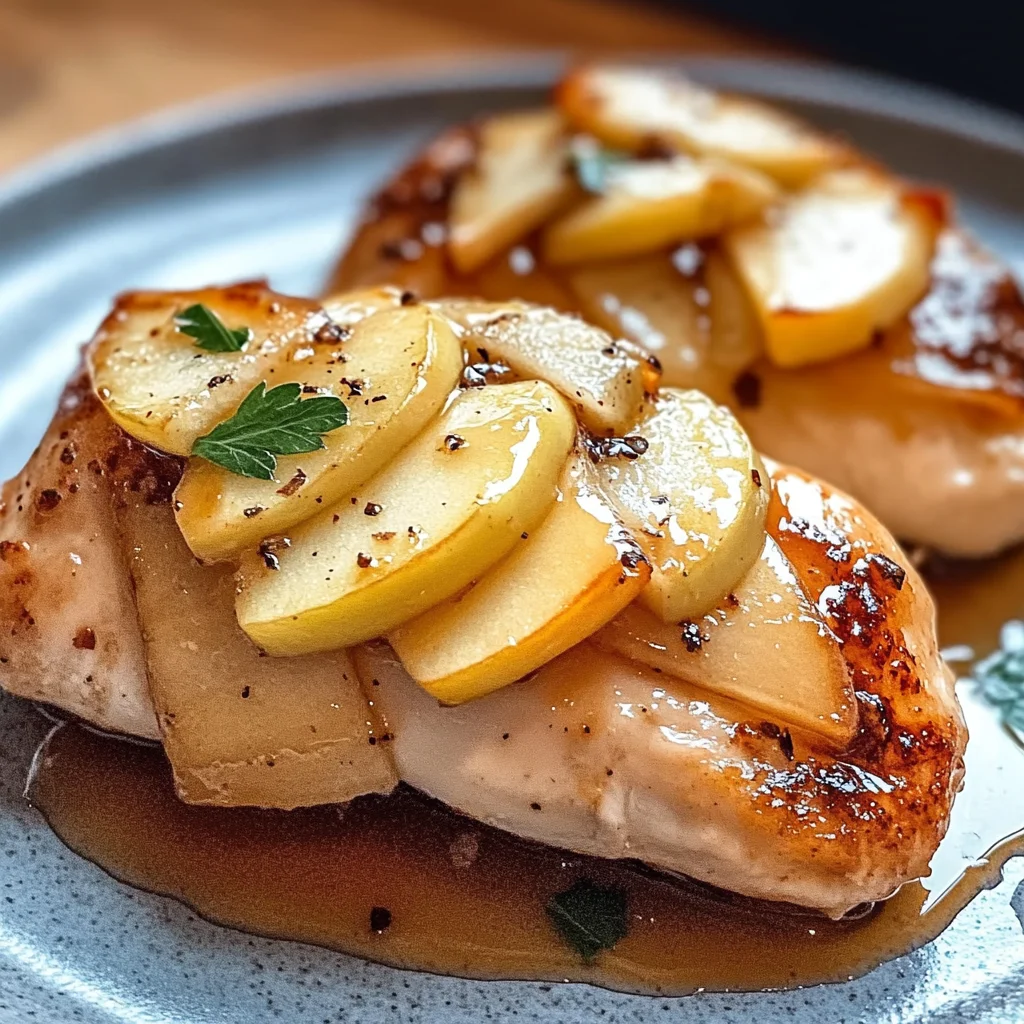 Maple Glazed Apple and Brie Stuffed Chicken Delight