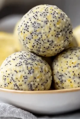 No-Bake Lemon Poppyseed Protein Balls