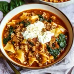 One Pot Lasagna Soup