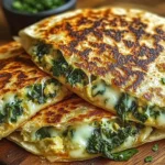 Savory Spinach Artichoke Quesadillas