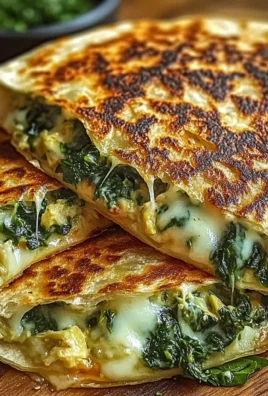 Savory Spinach Artichoke Quesadillas