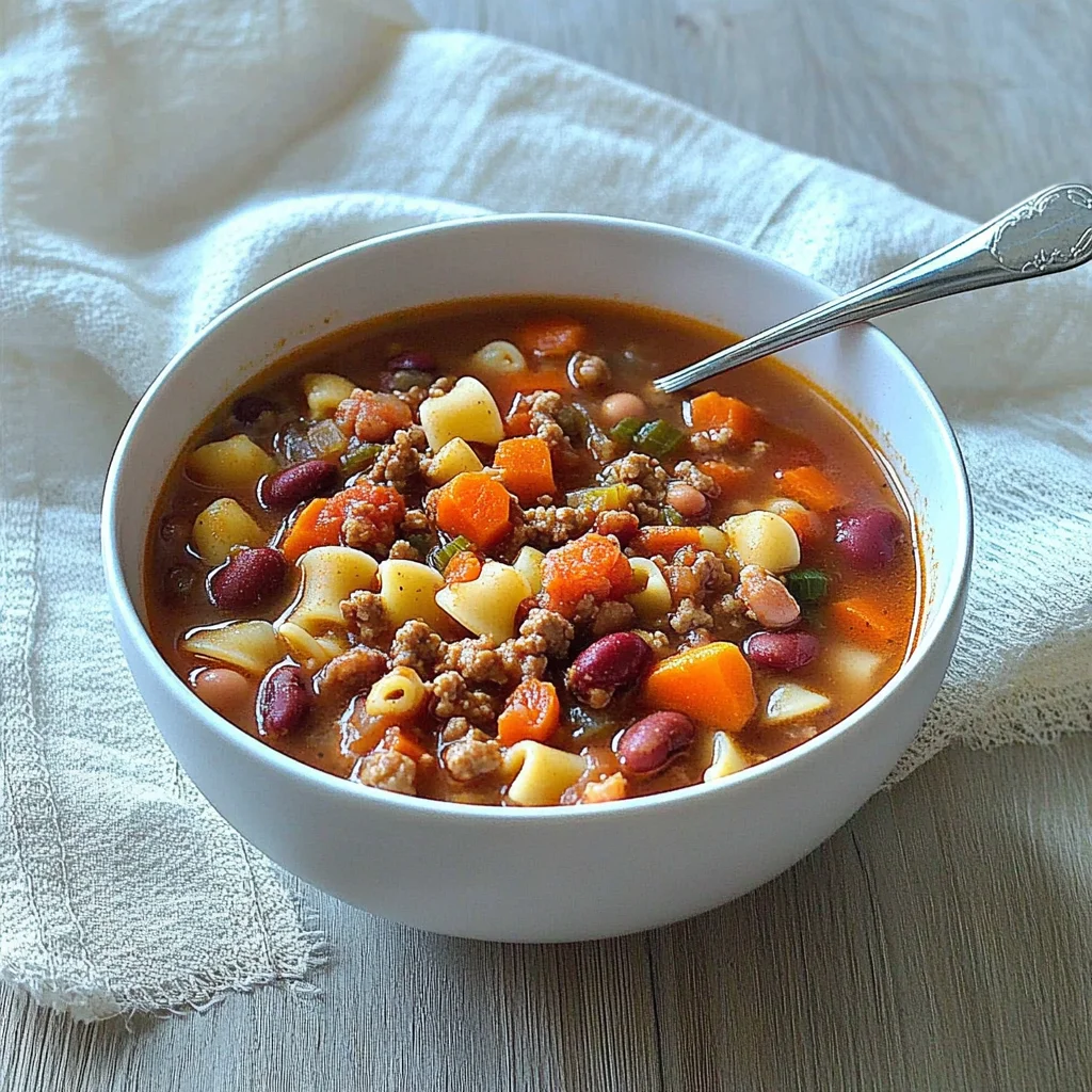 Slow Cooker Copycat Olive Garden Pasta e Fagioli