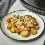Slow Cooker Parmesan Garlic Chicken and Potatoes