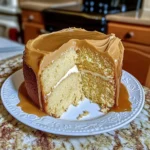 Sour Cream Pound Cake with Caramel Frosting