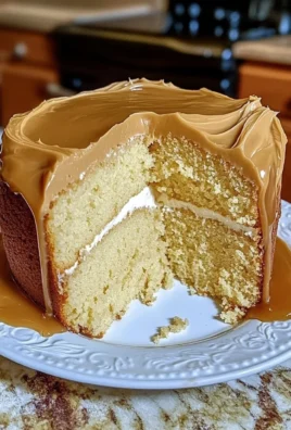 Sour Cream Pound Cake with Caramel Frosting
