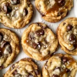The Best Chewy Salted Caramel Chocolate Chip Cookies