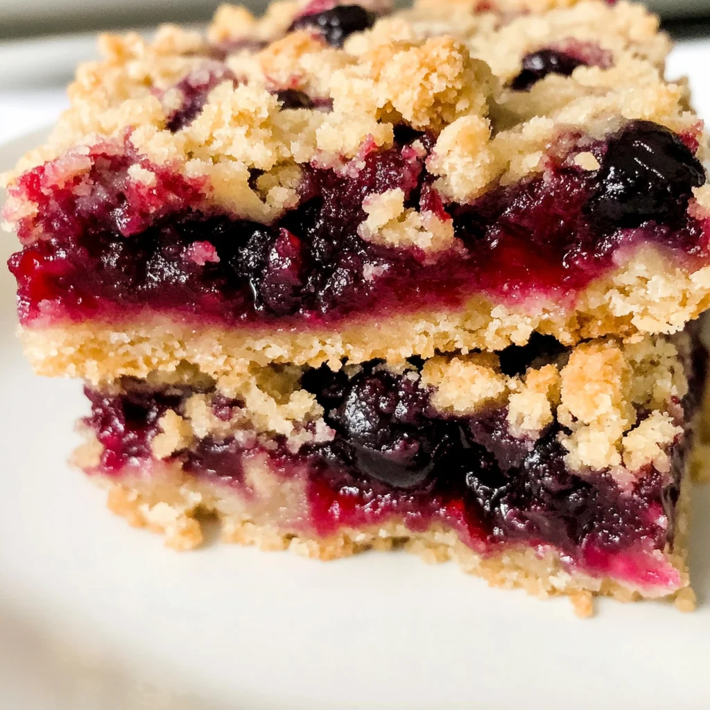 Vegan Berry Crumble Bars