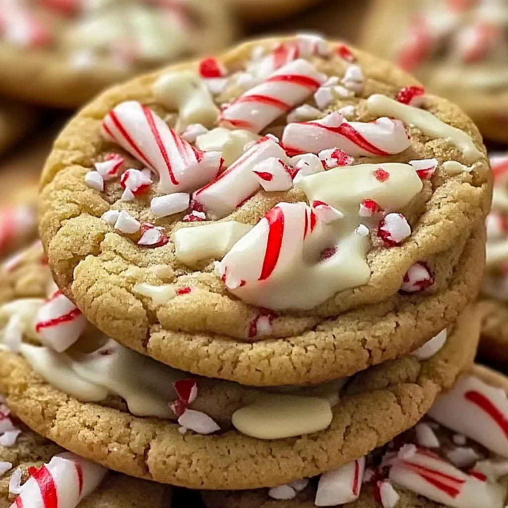 White Chocolate Candy Cane Cookies