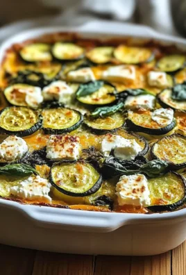Zucchini Spinach and Feta Casserole