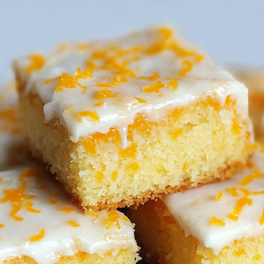 BEST Orange Drizzle Traybake Cake