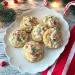 Candy Cane Whipped Shortbread Cookies | Easy and Delicious