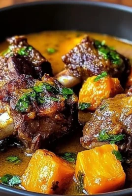 Coconut Cream Lamb Shanks with Sweet Potatoes & Coriander