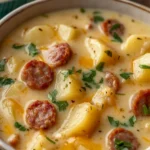 Cozy Crockpot Potato Soup with Sausage – Hearty and Delicious for Fall