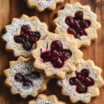 Cranberry Linzer Cookies