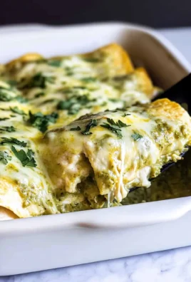 Creamy Poblano Chicken Enchiladas