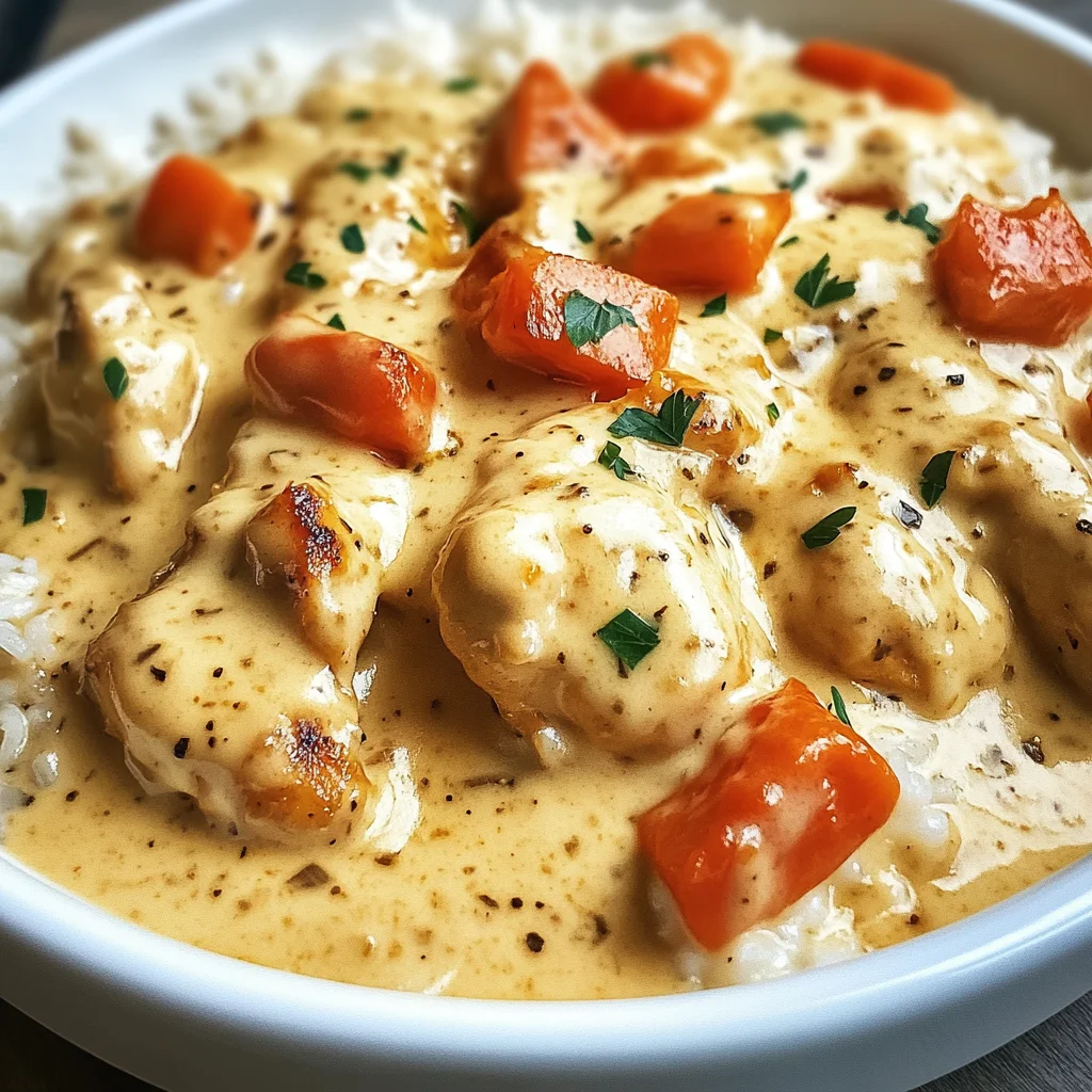 Creamy Smothered Chicken and Rice