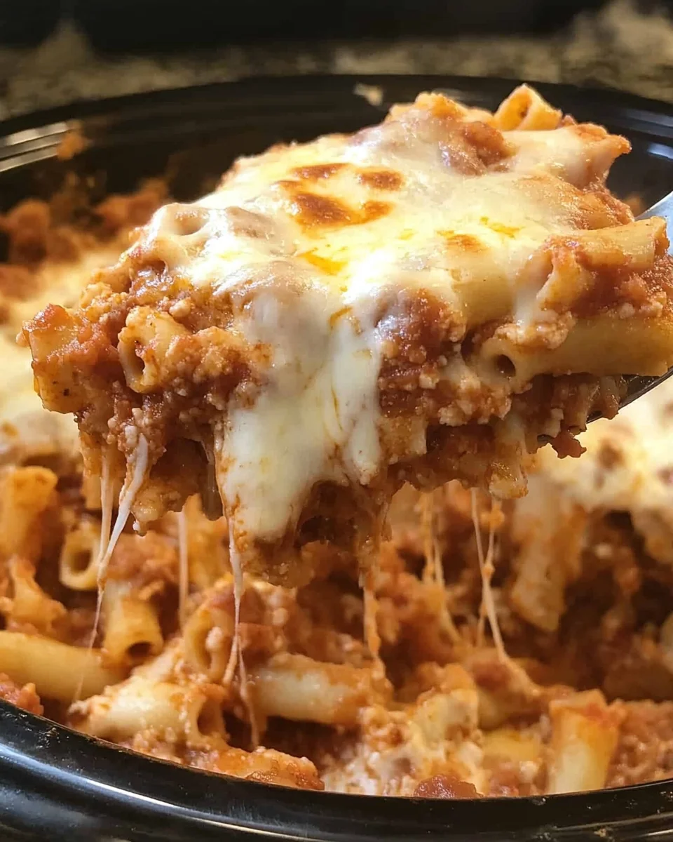 Crock Pot Baked Ziti