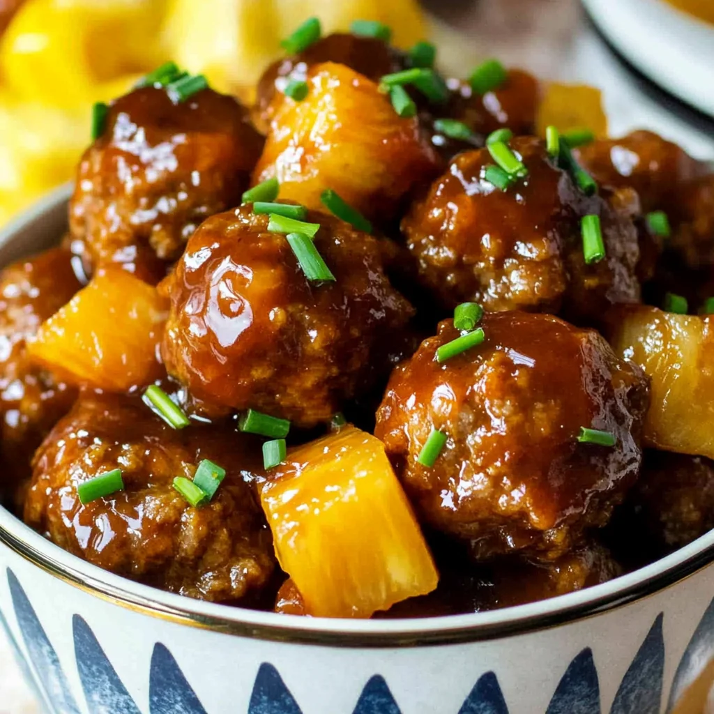 Crock Pot Hawaiian Meatballs (+Video)