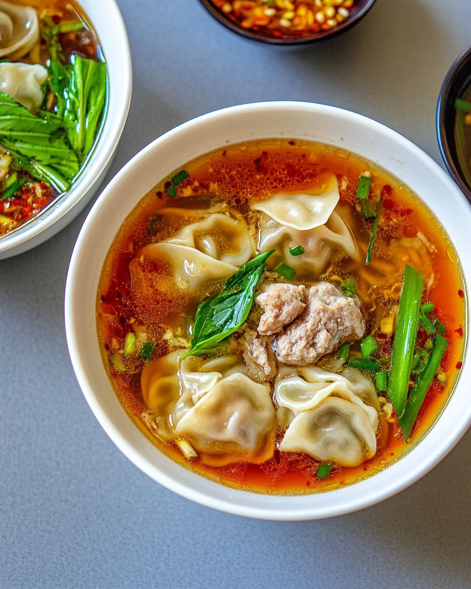 Deconstructed Wonton Soup