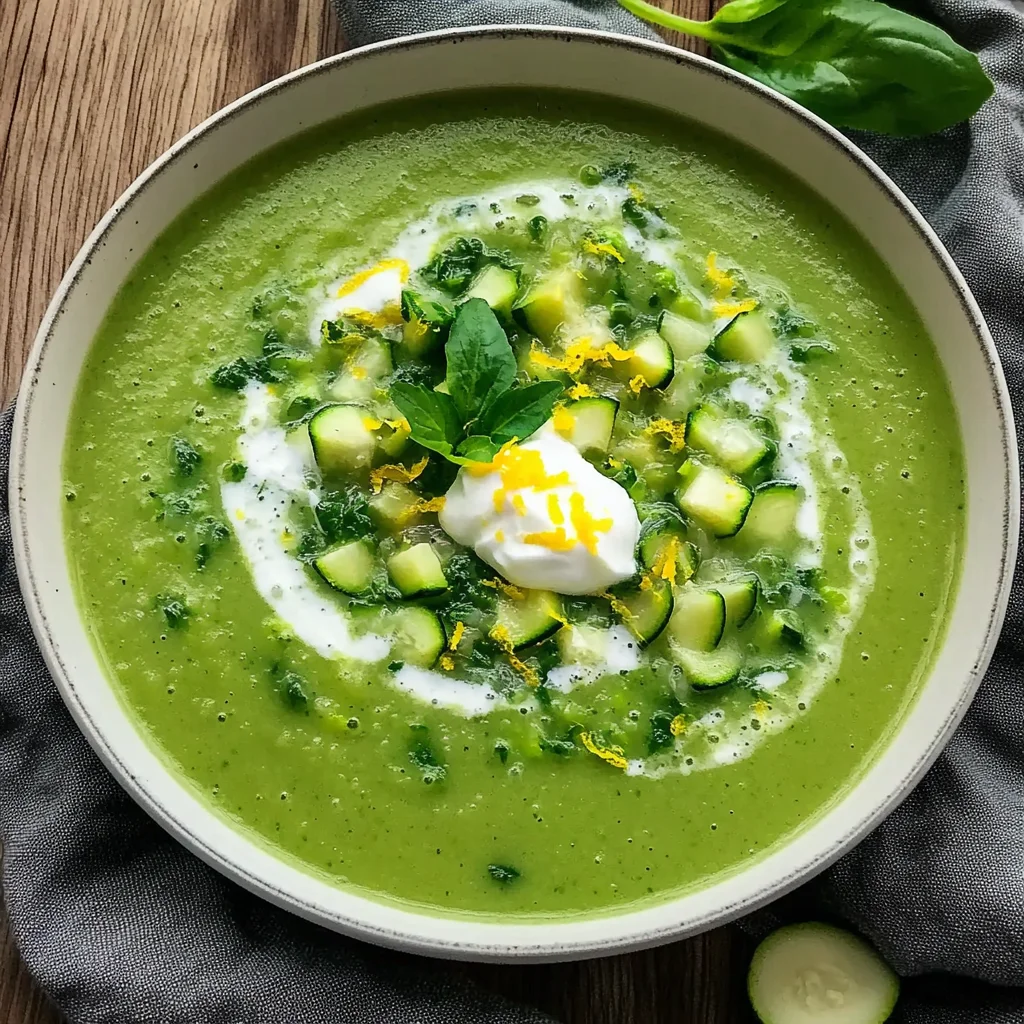 Delicious Spinach Zucchini Soup