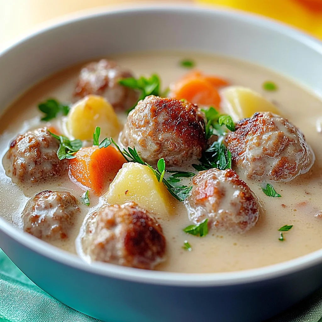 Delicious Swedish Meatball Soup Recipe