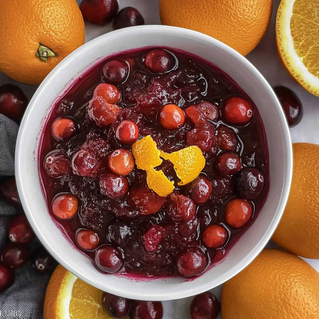 Easy Homemade Fresh Cranberry Orange Sauce Recipe