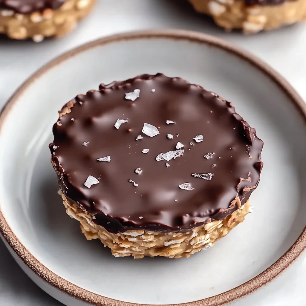 Easy No Bake Peanut Butter Oat Cups