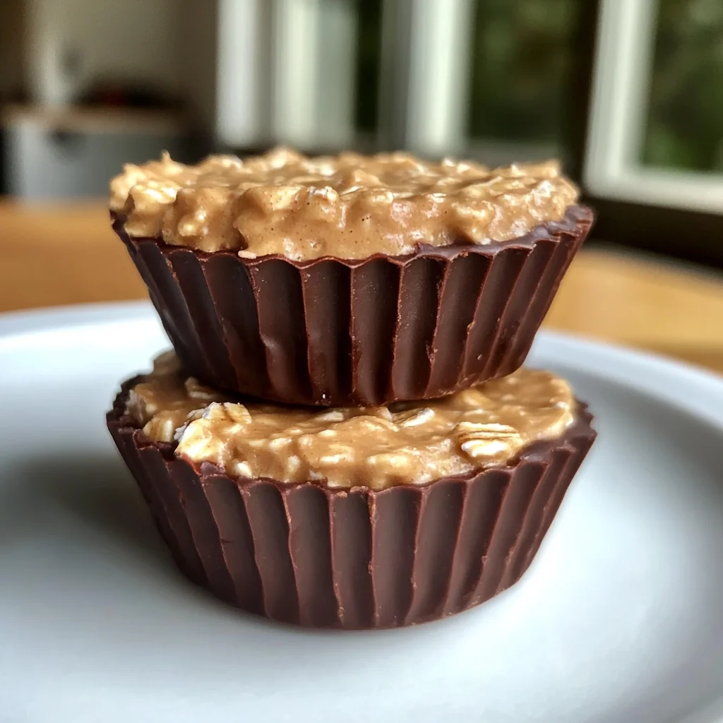 Easy Peanut Butter Protein Oatmeal Cups
