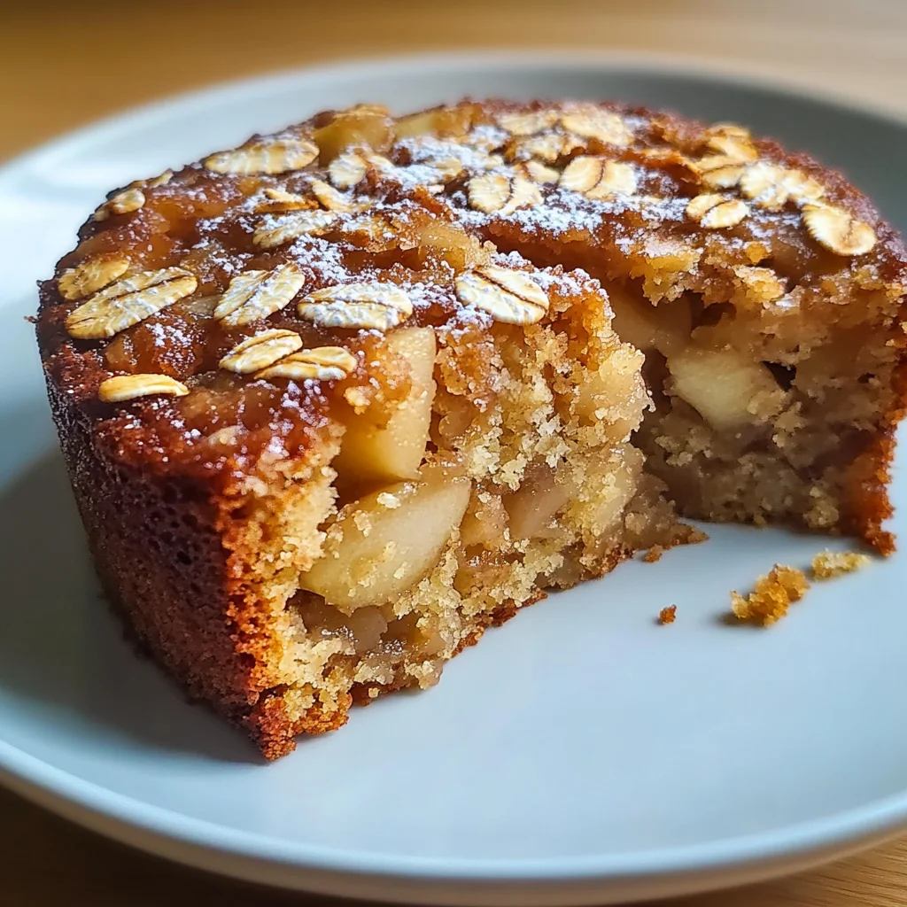Healthy Oatmeal Apple Cake