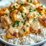 How to Make Creamy Smothered Chicken and Rice – Easy Dinner Idea