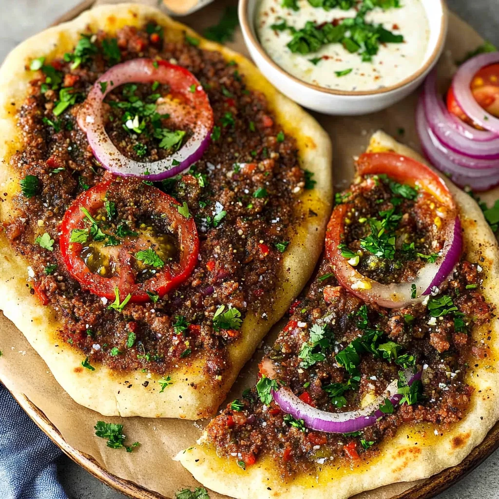 Lamb Lahmacun (Turkish Pizza)