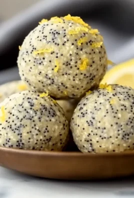 No-Bake Lemon Poppyseed Protein Balls