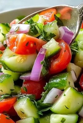 Quick Italian Cucumber Salad