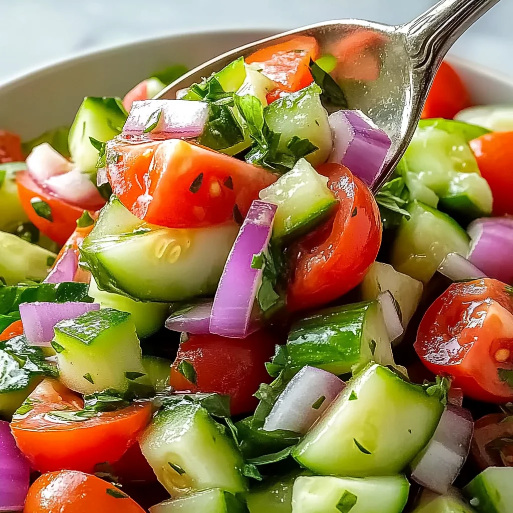 Quick Italian Cucumber Salad