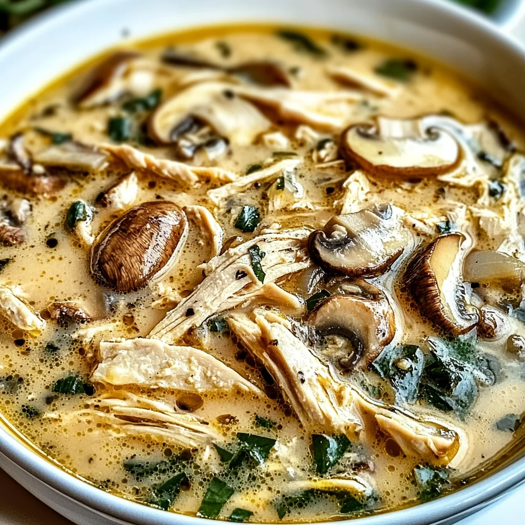 Rotisserie Chicken Mushroom Soup