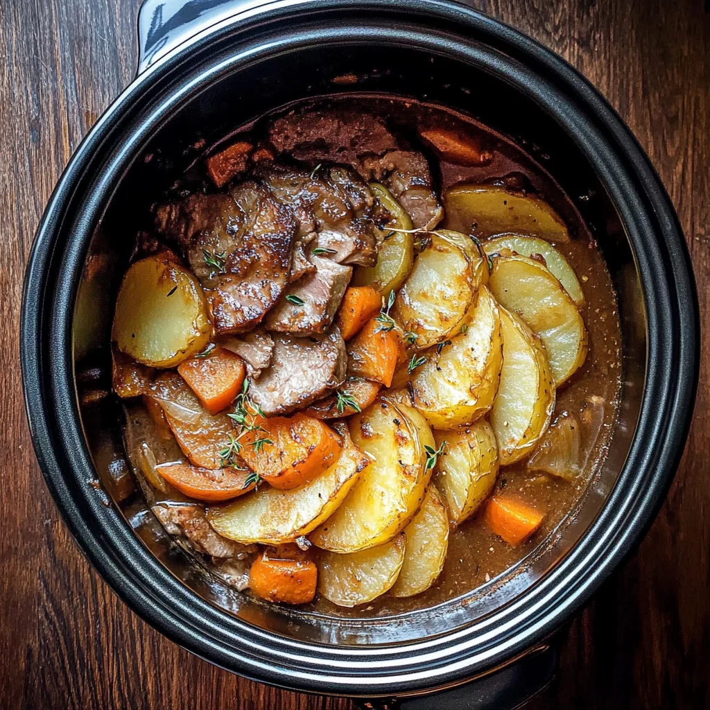 Slow Cooker Lamb Hotpot