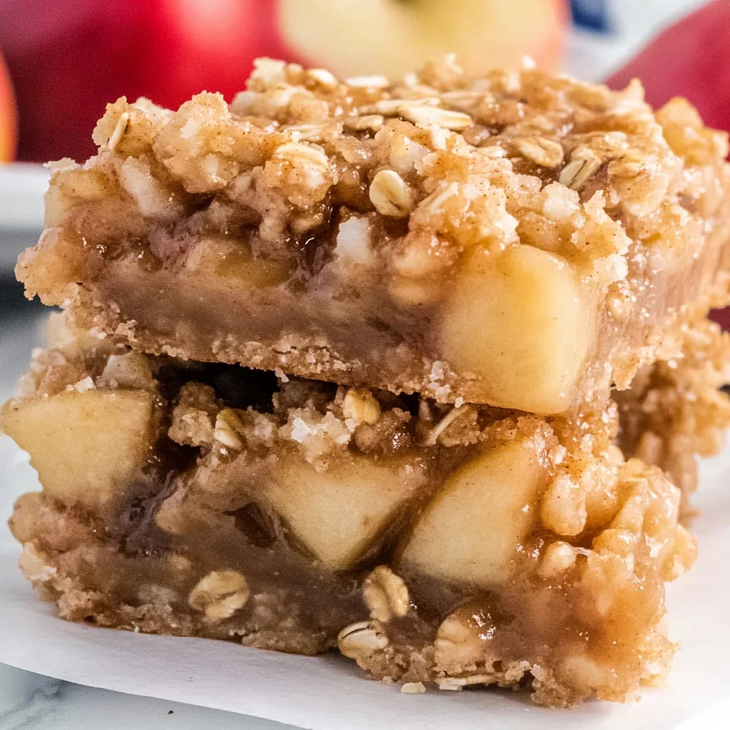 Apple Pie Oatmeal Bars
