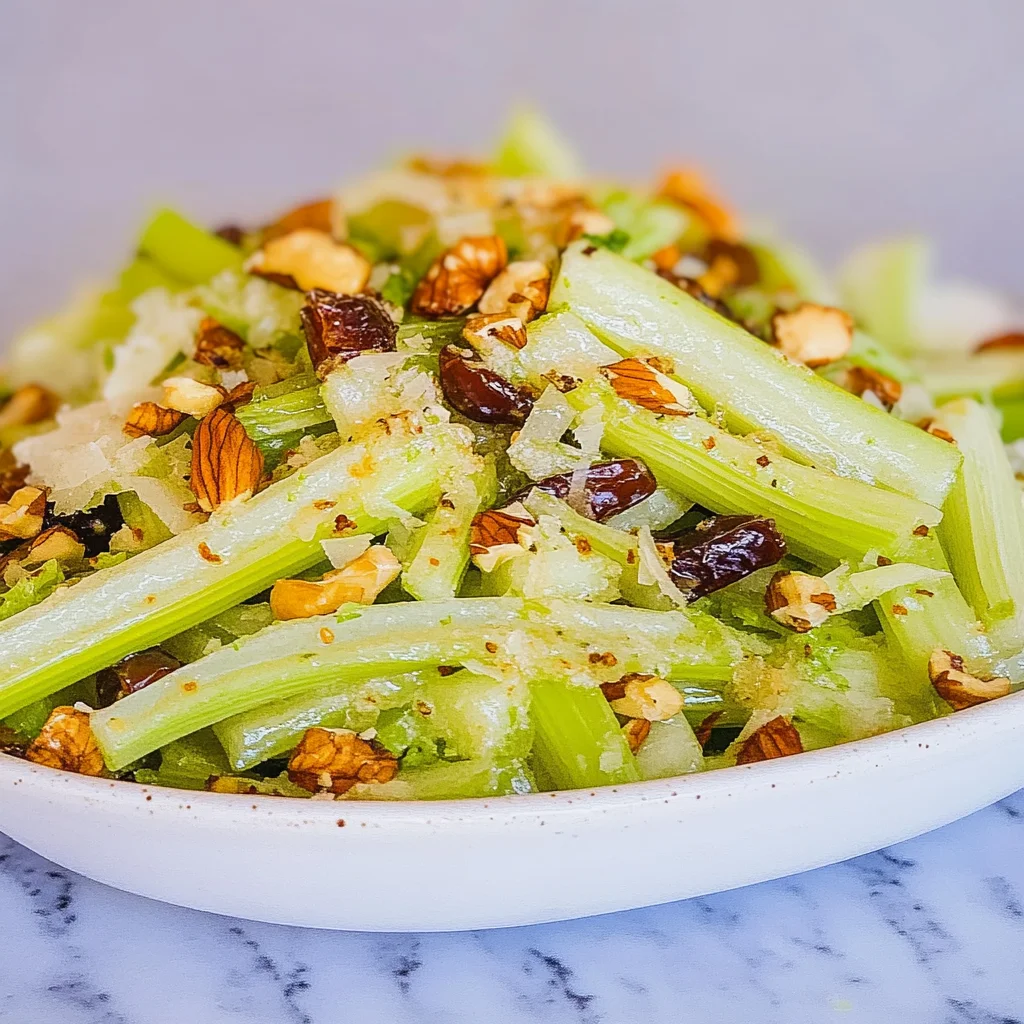 Celery Salad with Parmesan and Toasted Hazelnuts