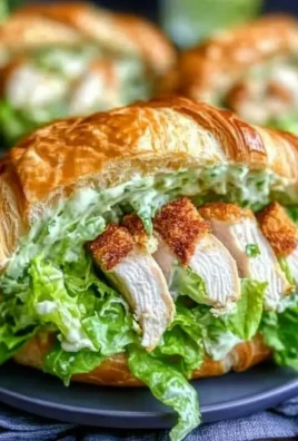 Chicken Caesar Salad Croissant Sandwich
